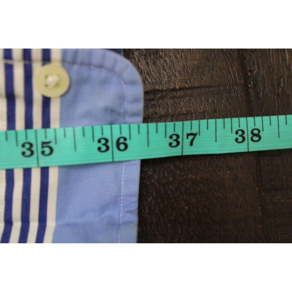Vintage Ralph Lauren Shirt Mens 3XB Multicolor Stripe Long Sleeve Button Flesh - Picture 6 of 8